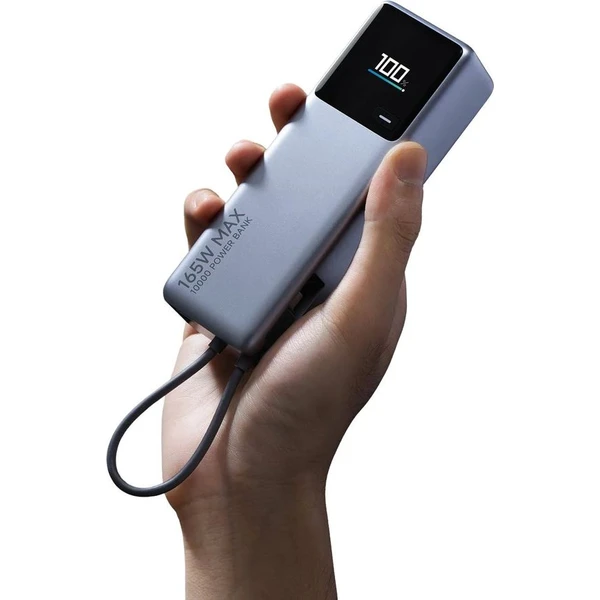 Xiaomi 165W Power Bank 10000mAh powerbanka s káblom strieborná	 - Powerbanky - Obrázok A77F000L01
