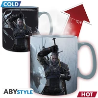 Hrnček Zaklínač - Geralt a Ciri 460 ml (meniaci sa motív) - Hrnčeky