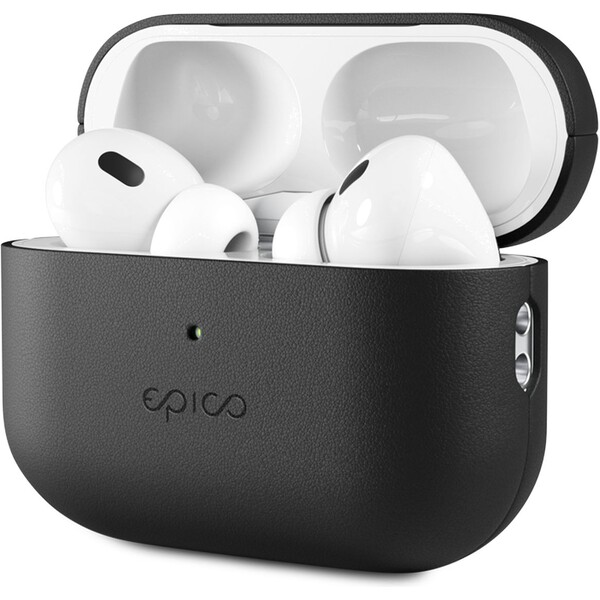 Epico kožený kryt pre Airpods Pro 2 čierny