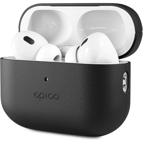 Epico kožený kryt pre Airpods Pro 2 čierny - Puzdra - Hlavný obrázok