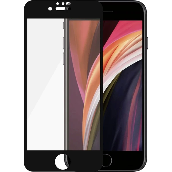 PanzerGlass Edge-to-Edge sklo Apple iPhone 6/6s/7/8/SE (4,7") čierne - Ochranné fólie a sklo - Hlavný obrázok