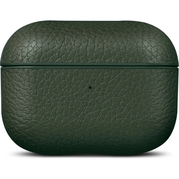 Woolnut Leather kožené puzdro pre AirPods Pro 2. generácia tmavozelené - Puzdra - Obrázok A7KR100501