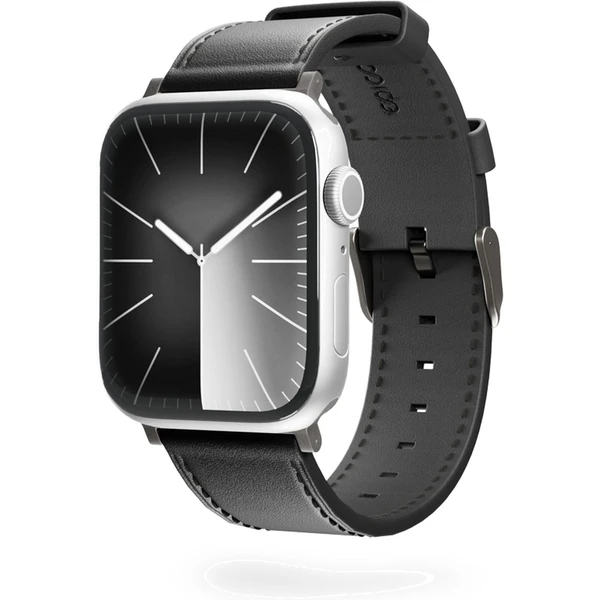 Epico Watch kožený remienok pre Apple Watch 38/40/41/42mm čierny - Remienky - Hlavný obrázok