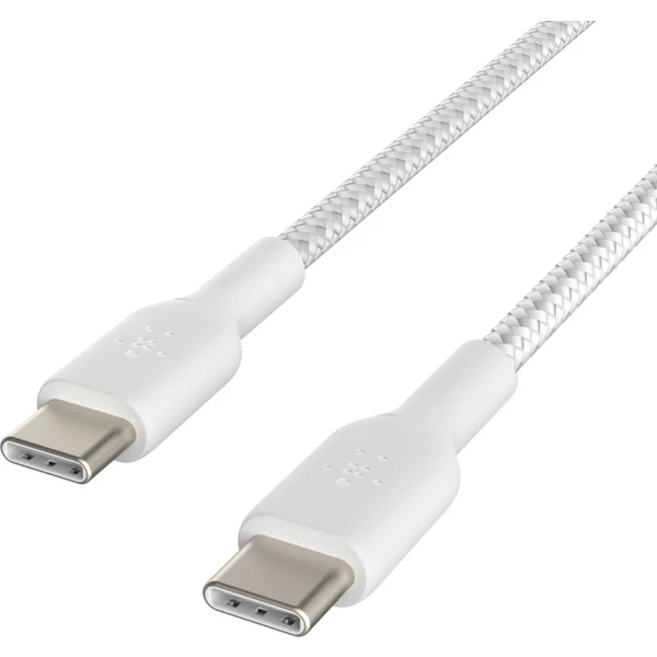 Belkin BOOST Charge opletený napájací kábel USB-C/USB-C 60W 1m biely - Káble a redukcie - Obrázok A8C9400301