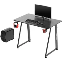ULTRADESK Herný stôl ENTER V2, 100x60 cm, 75cm, s držiakom na slúchadlá a pitie, kompaktná veľkosť - Stoly
