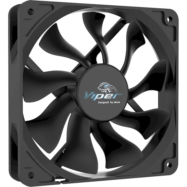 Akasa VIPER S-flow 120mm čierna - Ventilátory pre PC - Obrázok A9BJ000K01