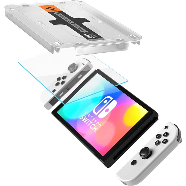 Spigen Glass tR EZ Fit tvrdené sklo pre Nintendo Switch OLED (2 Pack) - Ochranné fólie a sklo - Obrázok A9K4G00101