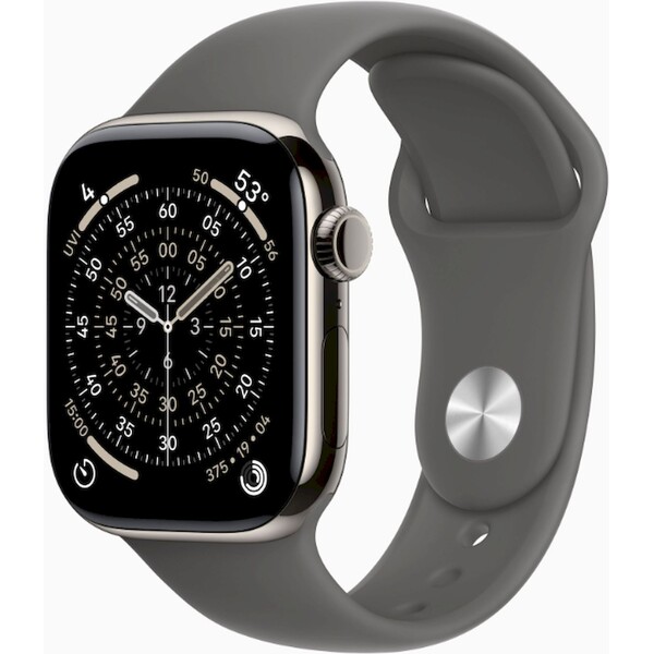 Apple Watch Series 11 Cellular (42mm) Prírodný titán so skalo šedým športovým remienkom M/L