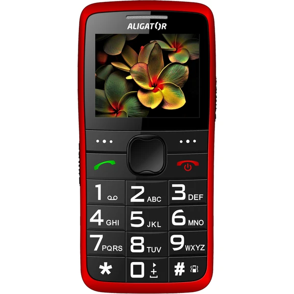 ALIGATOR A675 Senior červený + stolná nabíjačka - Mobilné telefóny - Obrázok A9PL600301