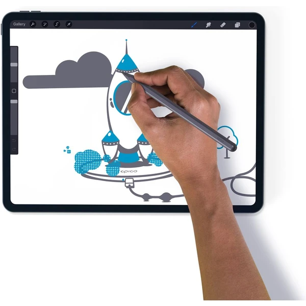 EPICO Stylus Pen Magnetic vesmírne šedý - Stylusy - Obrázok A9R0G00101