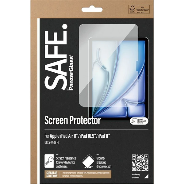 PanzerGlass® SAFE sklo Apple iPad Air 11" (2024/2025)/iPad 10.9"/iPad 11" (2025) - Ochranné fólie a sklo - Obrázok A9XL000K01