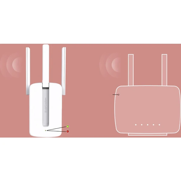 Mercusys MW300RE Extender - Wi-Fi extendery - Obrázok AAR7300401