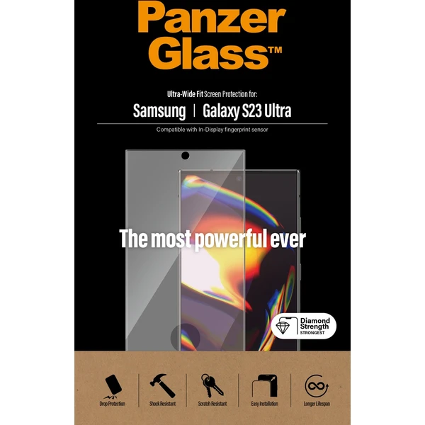 PanzerGlass™ Premium 3D Samsung Galaxy S23 Ultra (FingerPrint ready) - Ochranné fólie a sklo - Obrázok AAS1G00101