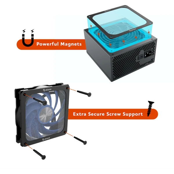 AKASA 120mm Strong Magnetic PC Fan Filter - Prachové filtre a mriežky - Obrázok ABBJ000K01