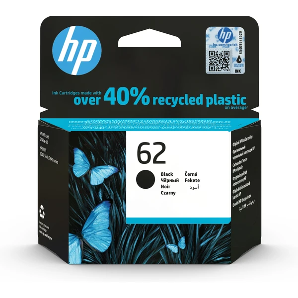 HP C2P04AE č. 62 Čierna originálna - Cartridge - Hlavný obrázok