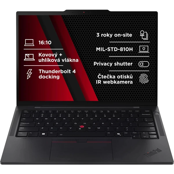 Lenovo ThinkPad T14s Gen 5 Intel (21LS002HCK) čierny - Notebooky - Hlavný obrázok