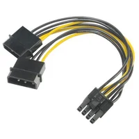Akasa redukcia 4pin Molex na 8pin PCIe, 15cm - Redukcie