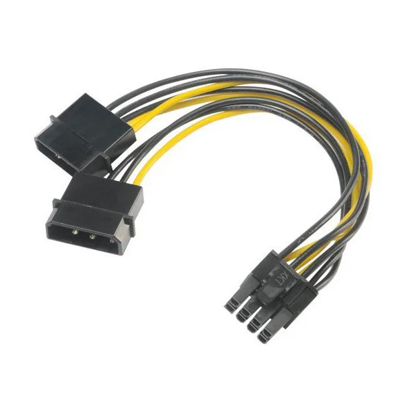 Akasa redukcia 4pin Molex na 8pin PCIe, 15cm - Káble a redukcie - Hlavný obrázok