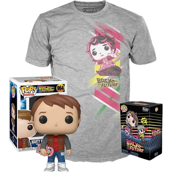 Funko POP! & Tee: Späť na Future - Marty w/Hoverboard S - Darčekové sady - Hlavný obrázok