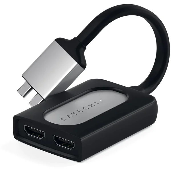Satechi Dual HDMI Adapter strieborný - USB huby - Obrázok ACL2700301