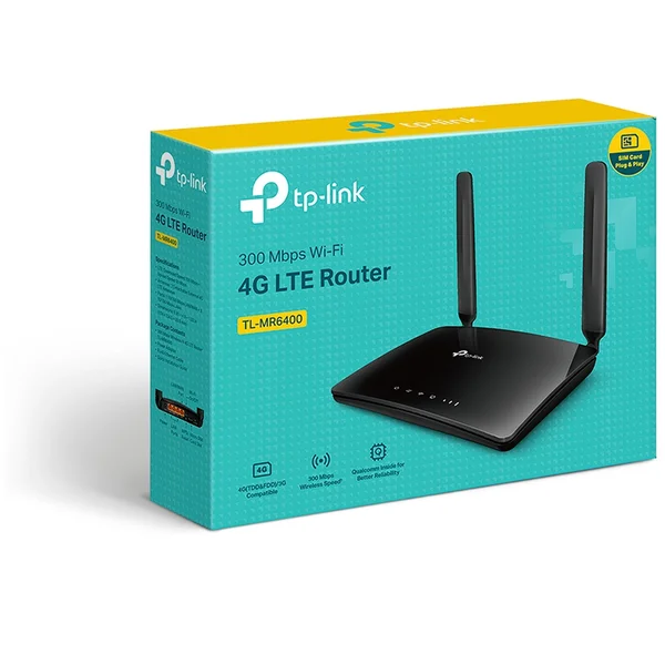 TP-Link TL-MR6400 Wi-Fi 4 smerovač čierny - Wi-Fi routery - Obrázok ACQFF00101