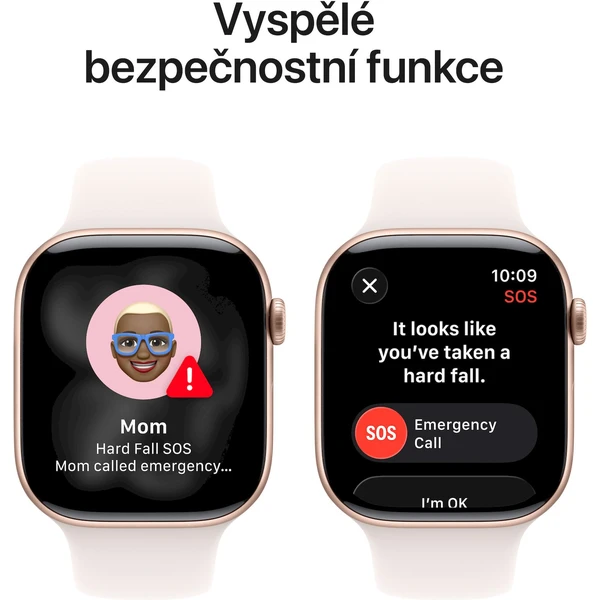 Apple Watch Series 11 Cellular (42mm) Ružovo zlatý hliník so svetlo rumeným športovým remienkom M/L - Inteligentné hodinky - Obrázok ACQH000K01