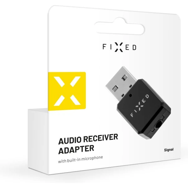 FIXED Signal Bluetooth audio prijímač s mikrofónom, čierny - Sieťové karty - Obrázok ACSR100501