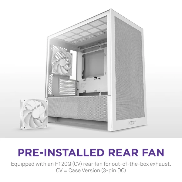 NZXT H3 Flow biela - Počítačové skrine - Obrázok AD7K000K01
