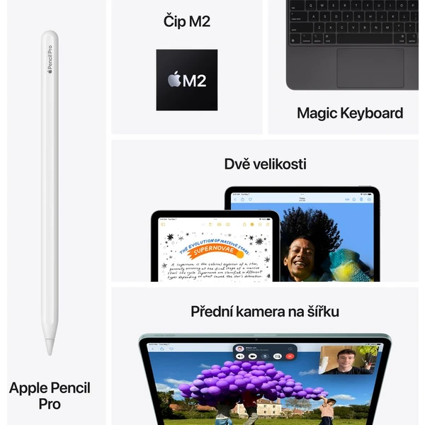 Apple iPad Air 13" 128GB Wi-Fi fialový (2024) - Tablety - Obrázok AD84000J01