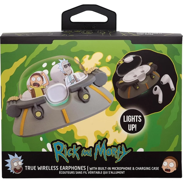 Lazerbuilt TWS slúchadlá Rick and Morty - Space Cruiser - Slúchadlá - Obrázok AEBG000K01