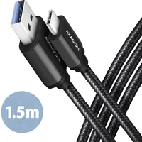 AXAGON kábel USB-C - USB-A 1.5m čierny - Káble