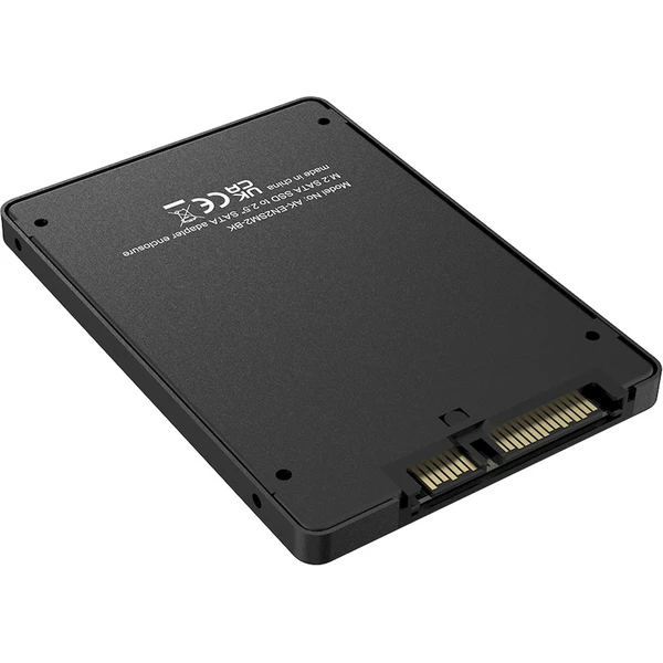 Akasa M.2 SATA SSD na 2.5" SATA kryt adaptéra - Rámiky na disky - Obrázok AF4J000K01