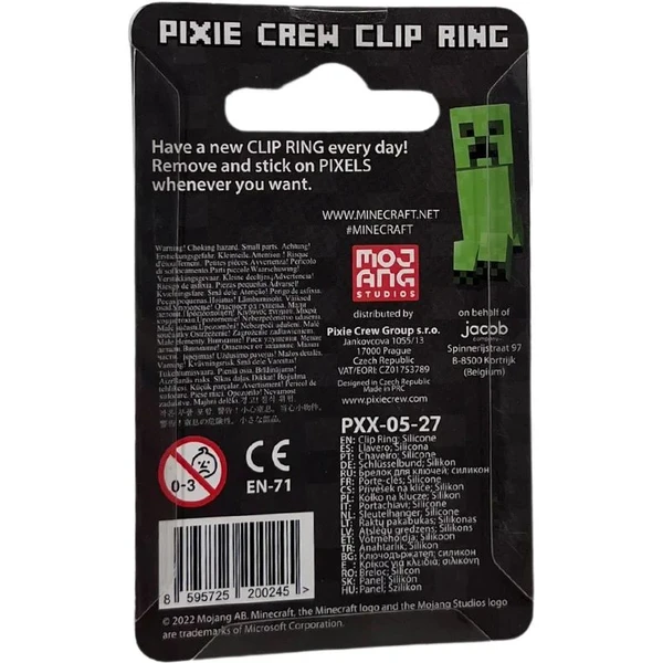 PIXIE CREW & MINECRAFT Kľúčenka, čierna, 4 multipixely - Kľúčenky - Obrázok AFJE000K01