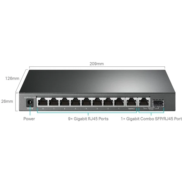 TP-LINK TL-SG1210MPE switch - Switche - Obrázok AFRJF00101