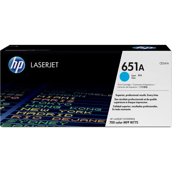 HP CE341A č. 651A Azúrová originálna - Tonery - Hlavný obrázok