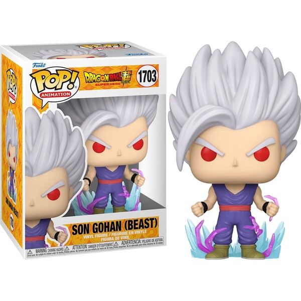 Funko POP! #1703 Animácia: Dragon Ball Super: Super Hero Son Gohan (Šanca na chase) (GITD)