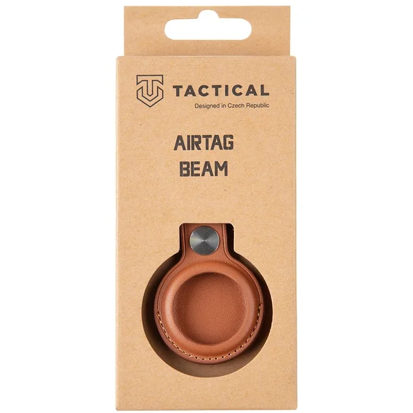 Tactical Airtag Beam kožené púzdro hnedé - Puzdra - Obrázok AGMLF00101