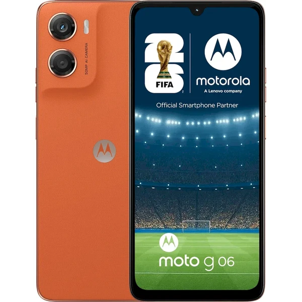 Motorola Moto G06 8GB/256GB DS GSM PANTONE oranžový - Mobilné telefóny - Hlavný obrázok