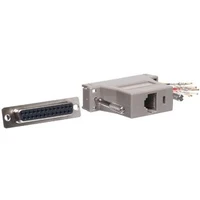 PremiumCord LPT/RJ45 redukcia sivá - Káble a redukcie