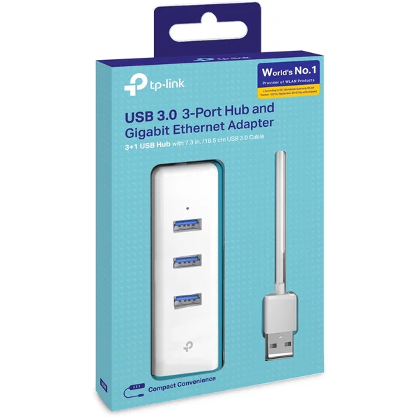 TP-Link UE330 USB 3.0 HUB + adaptér USB 3.0 na Ethernet, biely - USB huby - Obrázok AIGFF00101