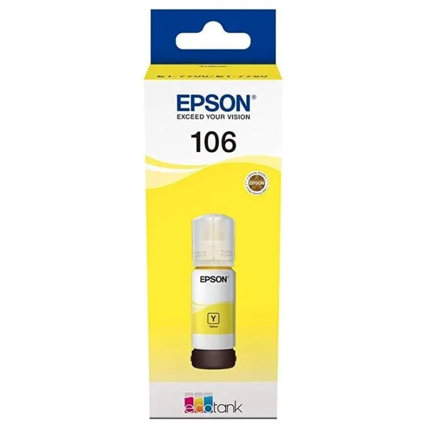 EPSON 106 EcoTank žltá atramentová náplň - Tonery - Hlavný obrázok