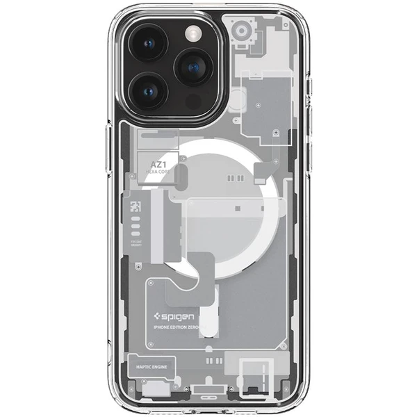 Spigen Ultra Hybrid MagFit kryt iPhone 15 Pro Max zero one biely - Puzdra - Obrázok AKHA000601