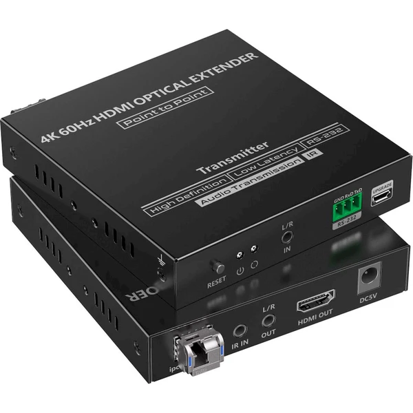 PremiumCord Optický HDMI extender 4K @ 60Hz 4:4:4 až na 40km - Ostatné - Obrázok AKNF000K01
