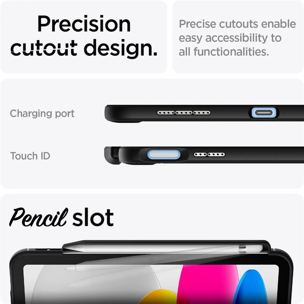 Spigen Rugged Armor zadný kryt iPad 10.9" (2022)/iPad 11" (2025) čierny - Puzdra - Obrázok AL75000J01