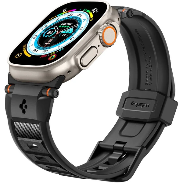 Spigen Rugged Ultra Band remienok Apple Watch 49/46/45/44/42mm matne čierny - Remienky - Obrázok ALA1000P01