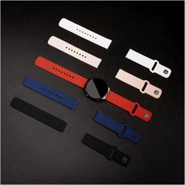 Set silikónových remienkov FIXED Silicone Sporty Strap s Quick Release 22mm pre smartwatch, čierny - Remienky - Obrázok ALM2000O01