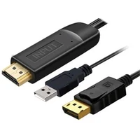 PremiumCord HDMI 2.0/DisplayPort 1.2 kábel 4K 2m čierny - Káble a redukcie