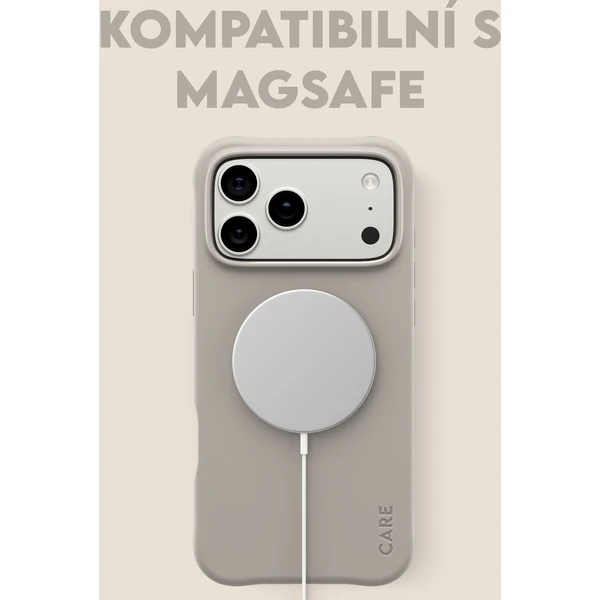 PanzerGlass® CARE Samba kryt s MagSafe Apple iPhone 17 Pro Max Vanilla - Puzdra - Obrázok ANDH000K01