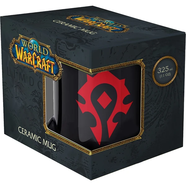 Keramický hrnček World of Warcraft Horda - čierny 330 ml (darčekové balenie) - Hrnčeky - Obrázok ANGG000K01
