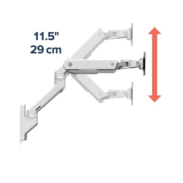 Ergotron HX Wall Nástenné rameno pre 1 monitor 42' biele - Držiaky pre obrazovky - Obrázok ANMB100501